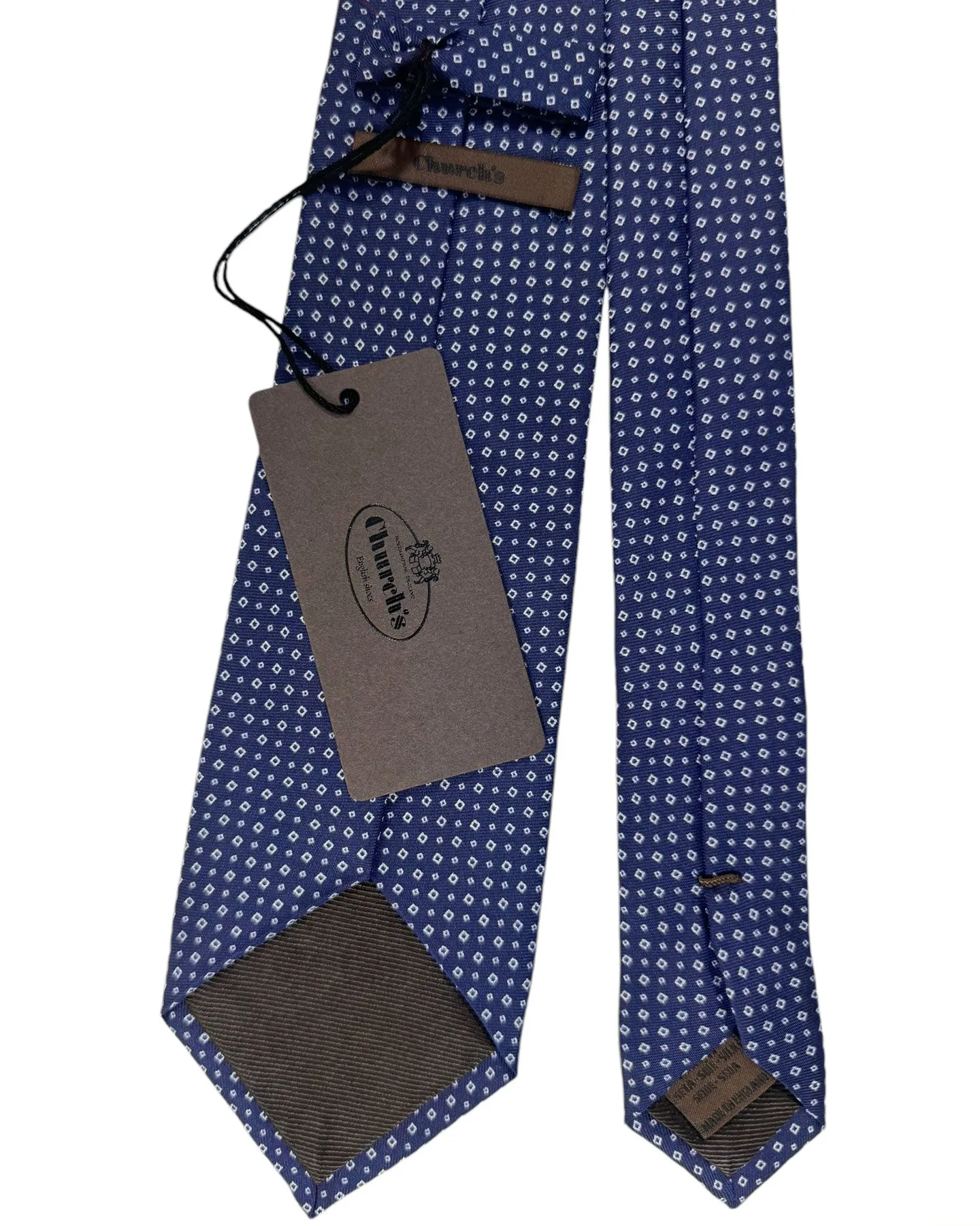 Church's Tie Midnight Blue Micro Squares