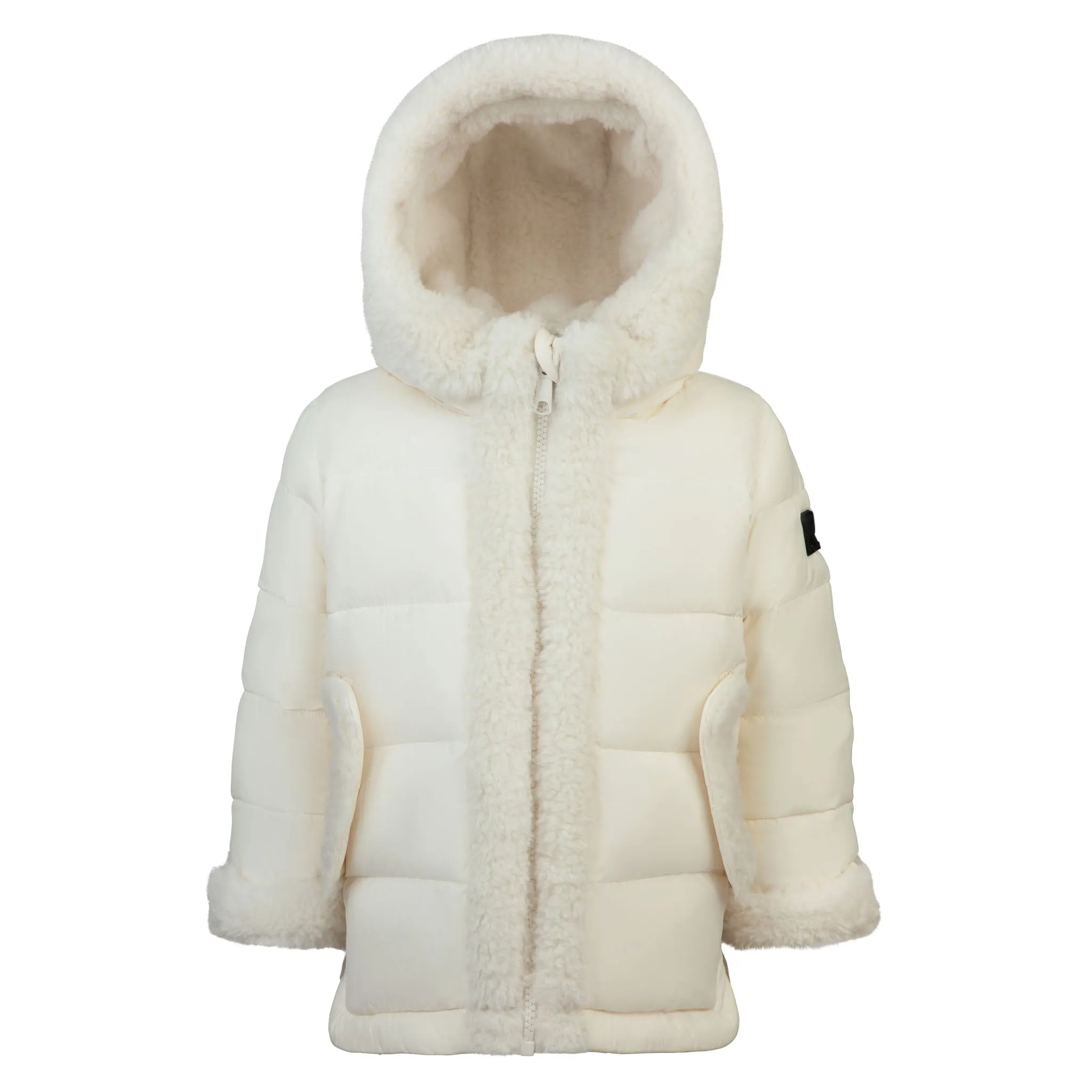 coat sherpa detail - ivory