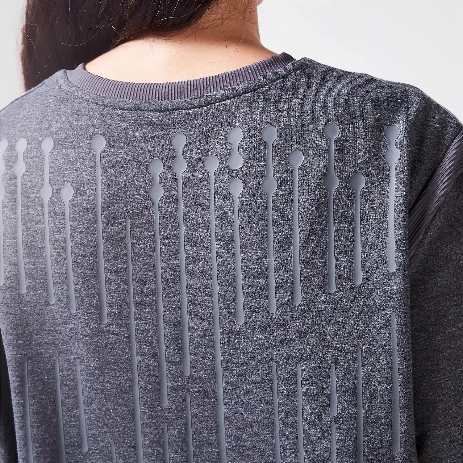 Code Oversized Drip Tee - Black Marl