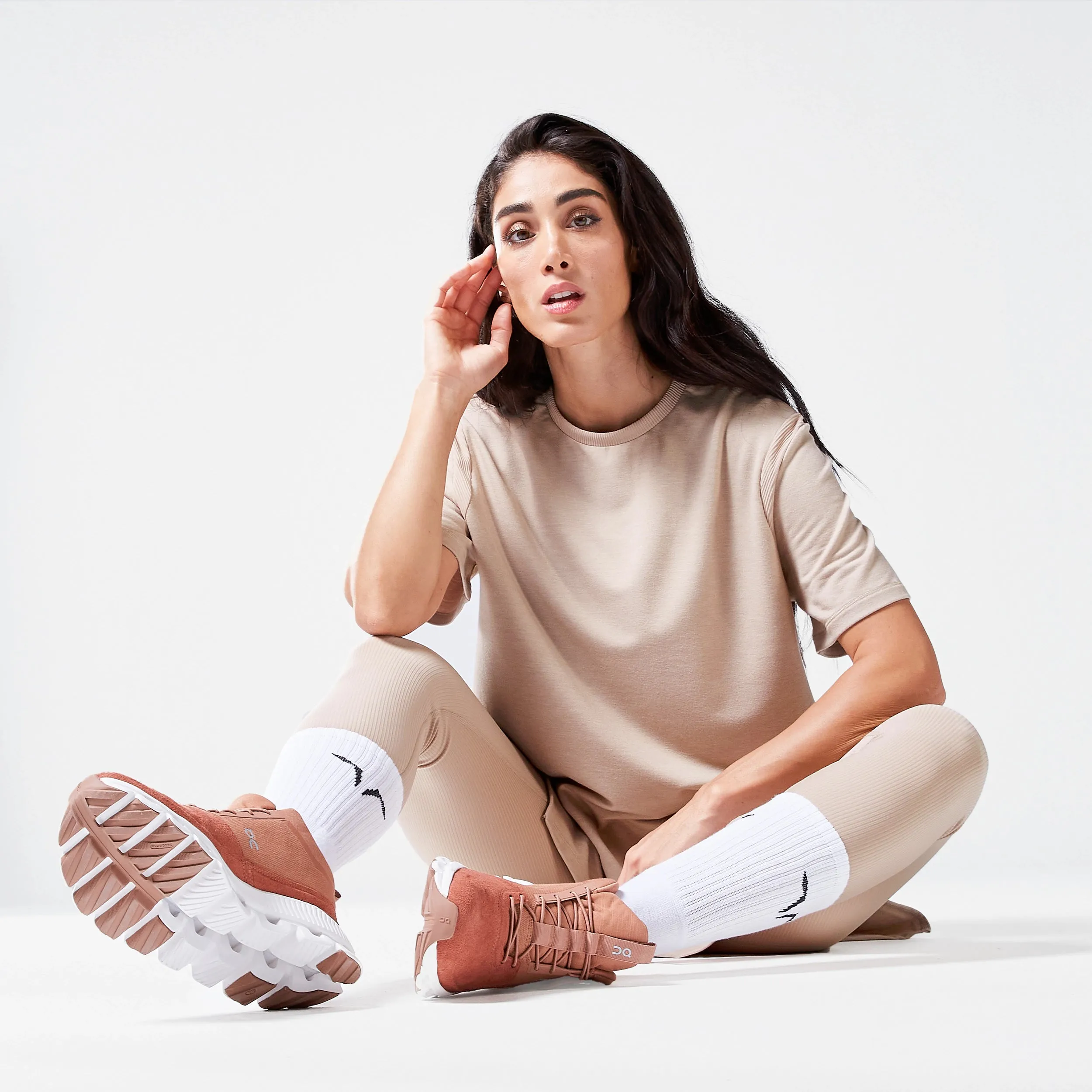 Code Oversized Drip Tee - Cobblestone Marl