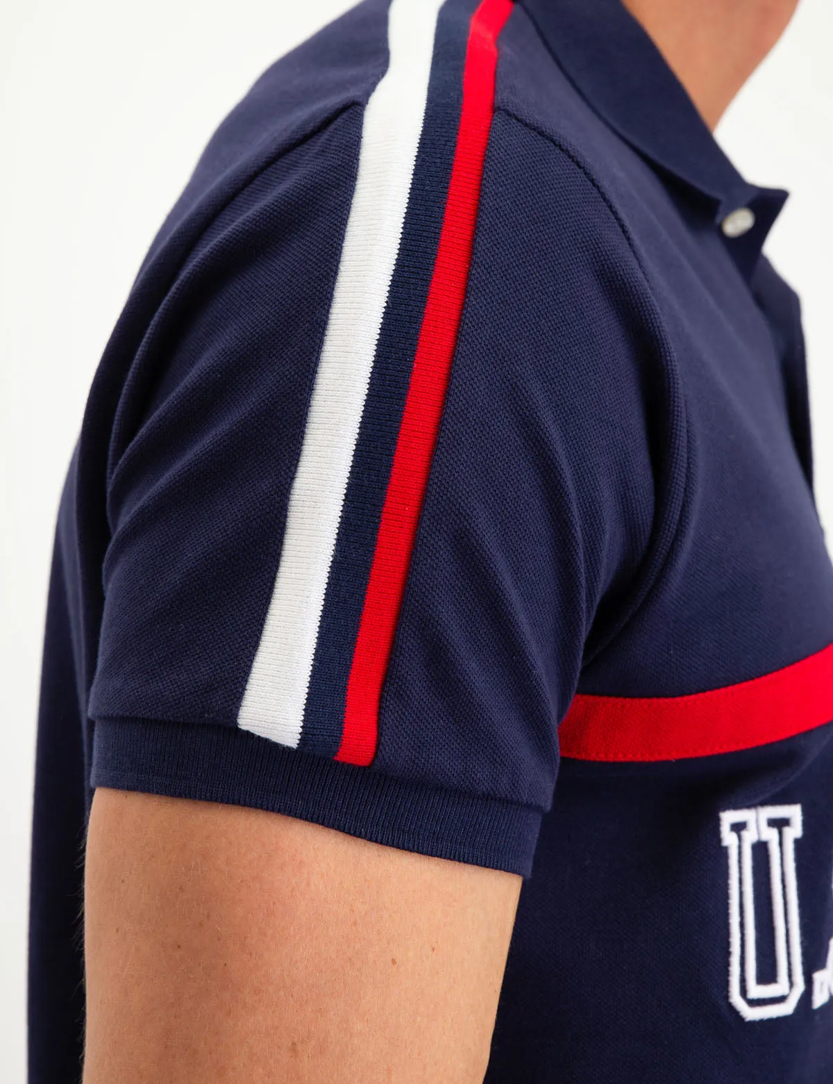 COLORBLOCK CHEST LOGO POLO SHIRT