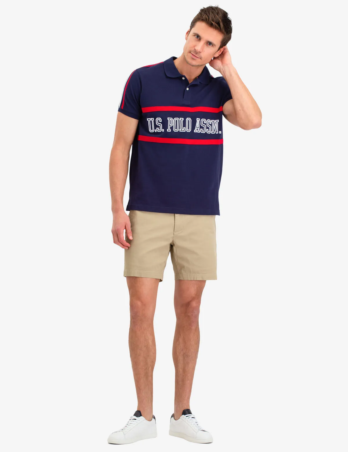 COLORBLOCK CHEST LOGO POLO SHIRT