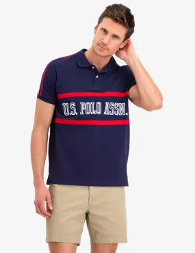 COLORBLOCK CHEST LOGO POLO SHIRT