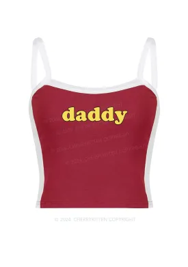 Daddy Y2K Color Block Crop Cami Top Cherrykitten