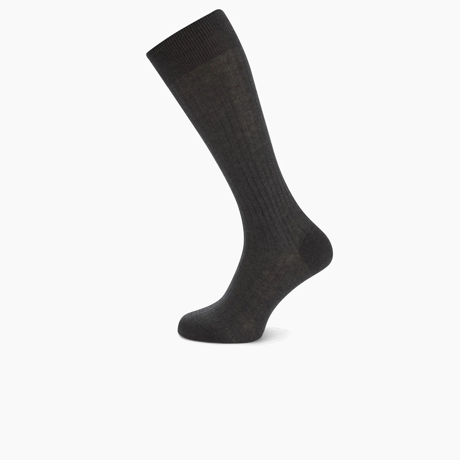 Dark Grey Long Cotton Socks