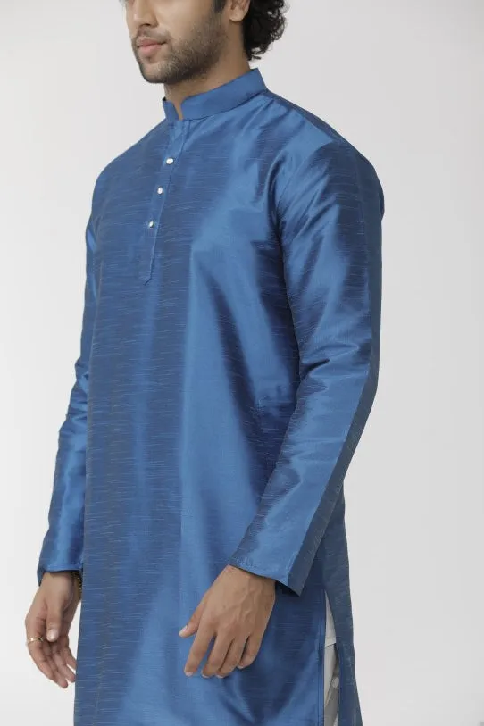 Ethnix - Blue Long Kurta for Men | Uathayam