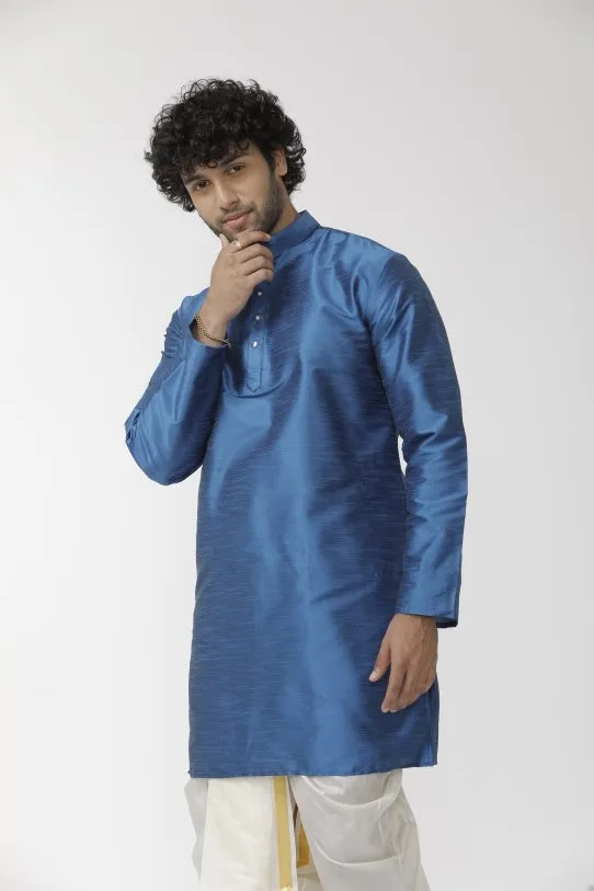 Ethnix - Blue Long Kurta for Men | Uathayam