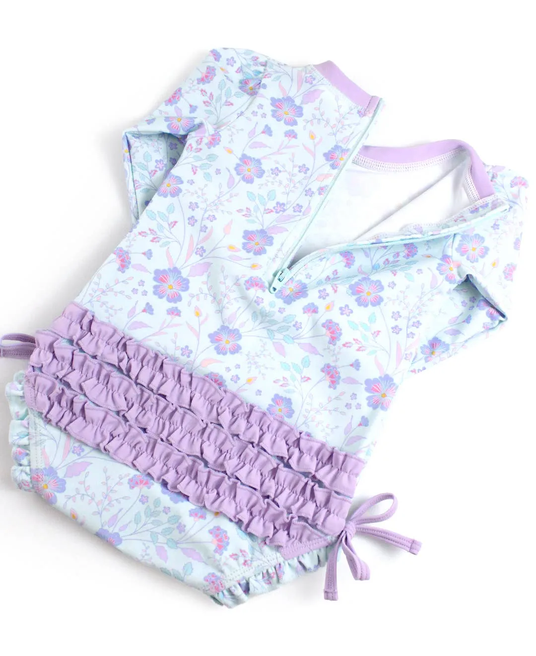 Fairytale Garden Long Sleeve One Piece Rash Guard
