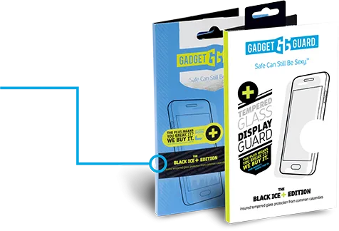 Gadget Guard - Black Ice   (Insured) Tempered Glass Screen Protector for iPhone X
