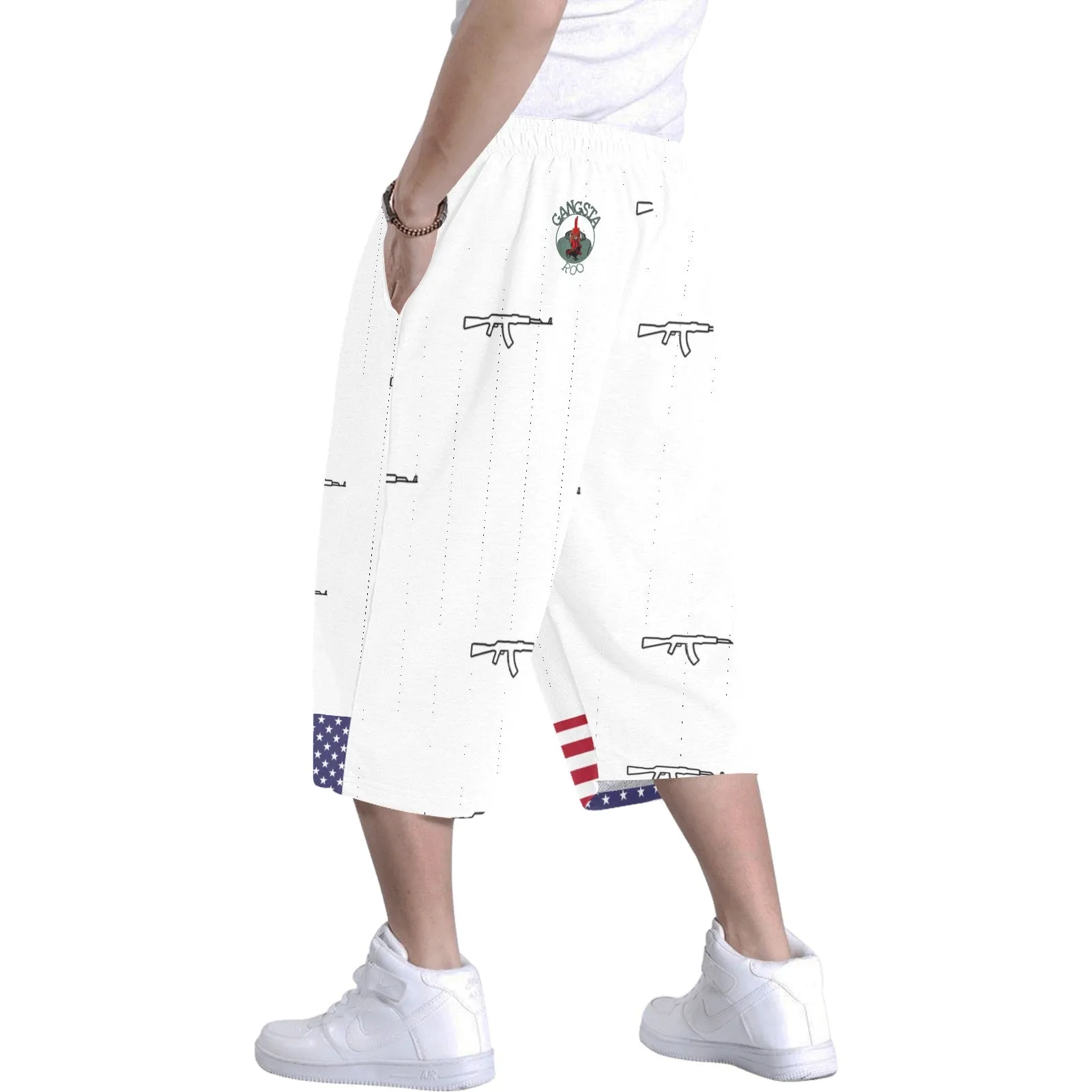 #ganstaroo101 DE937121-ACF9-4F10-BB6A-7A94B1F889E8 Men's All Over Print Baggy Shorts (Model L37)
