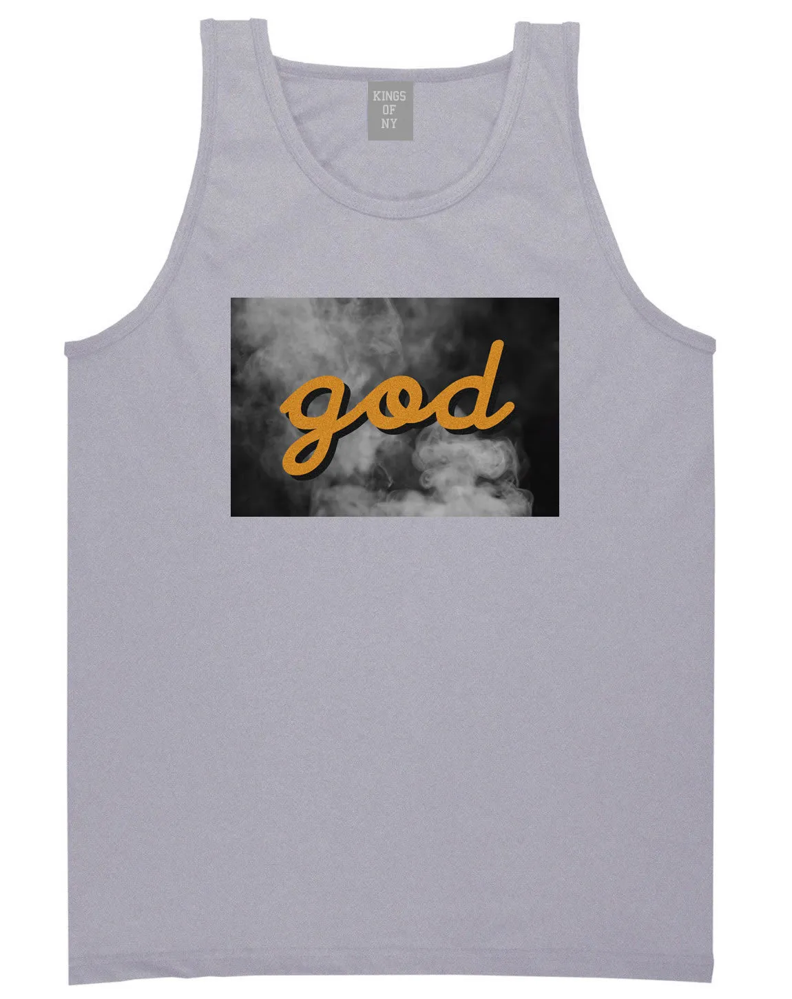 God Up In Smoke Puff Goth Dark Tank Top