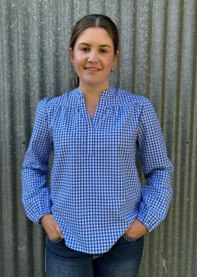 Grace - Long Sleeve Cotton Blouse