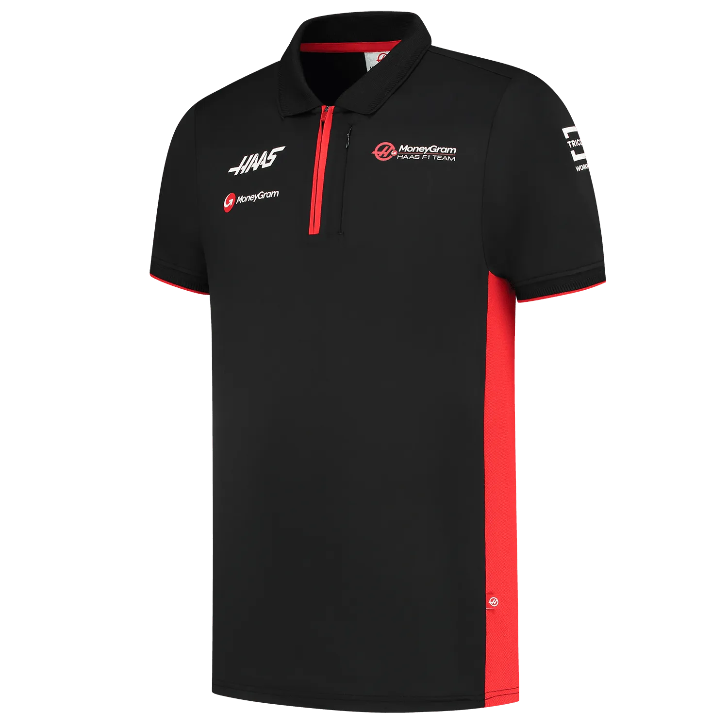Haas Racing F1 2023 Men's Team Fitted Polo Shirt - Black