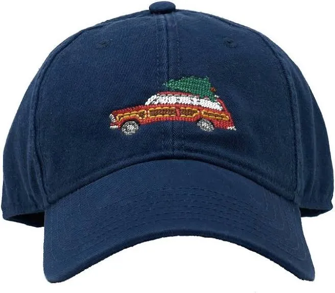 Harding Lane Kids Holiday Wagoneer Baseball Hat in Navy