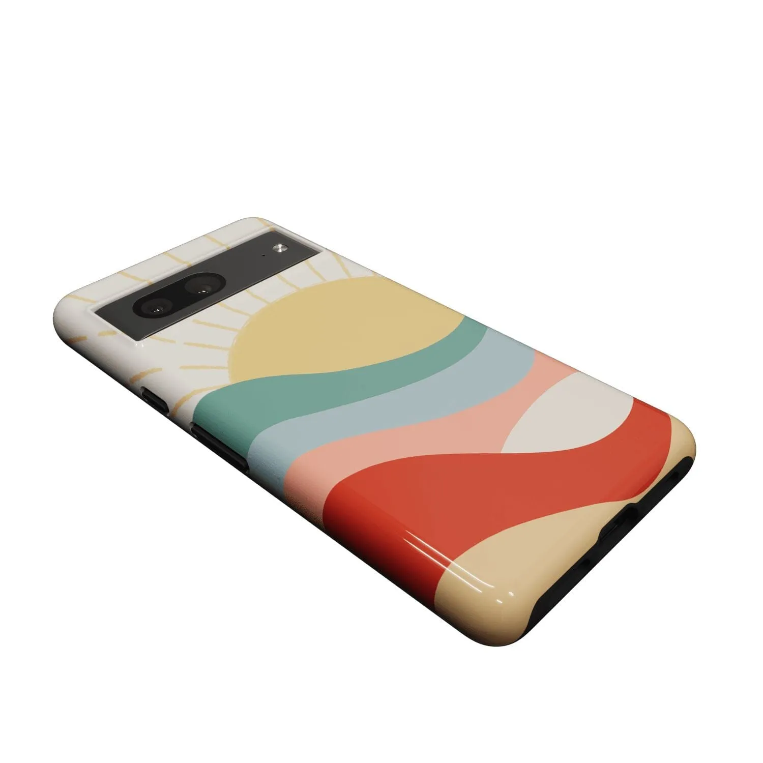 Here Comes the Sun | Colorblock Sunset Google Pixel Case