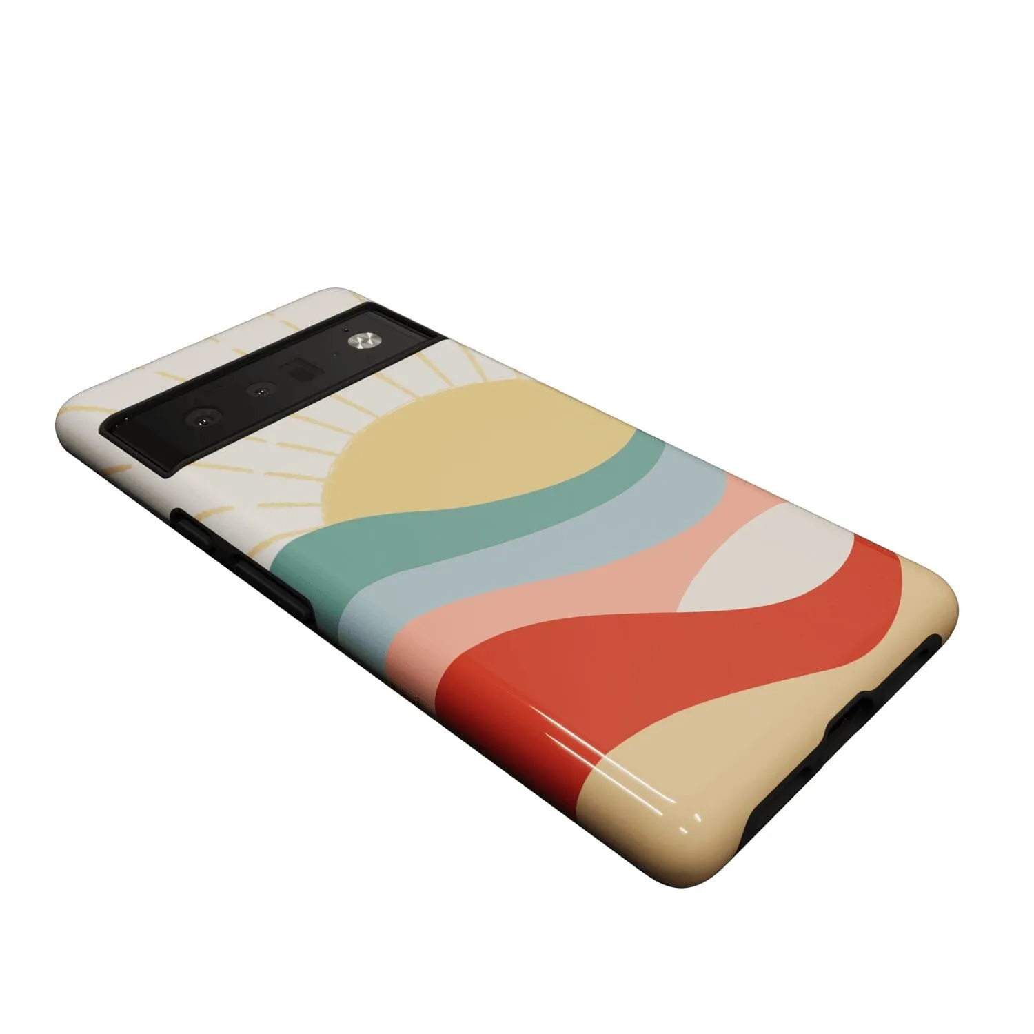 Here Comes the Sun | Colorblock Sunset Google Pixel Case