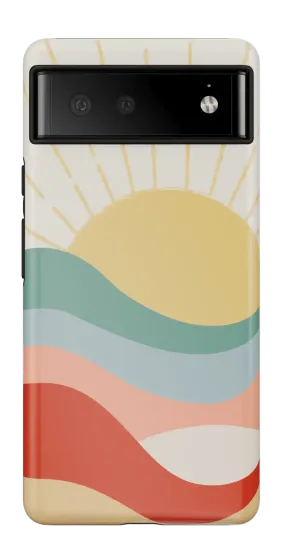Here Comes the Sun | Colorblock Sunset Google Pixel Case