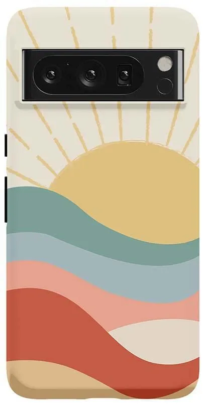 Here Comes the Sun | Colorblock Sunset Google Pixel Case