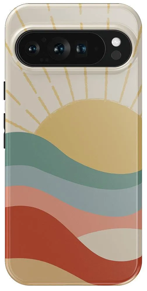 Here Comes the Sun | Colorblock Sunset Google Pixel Case