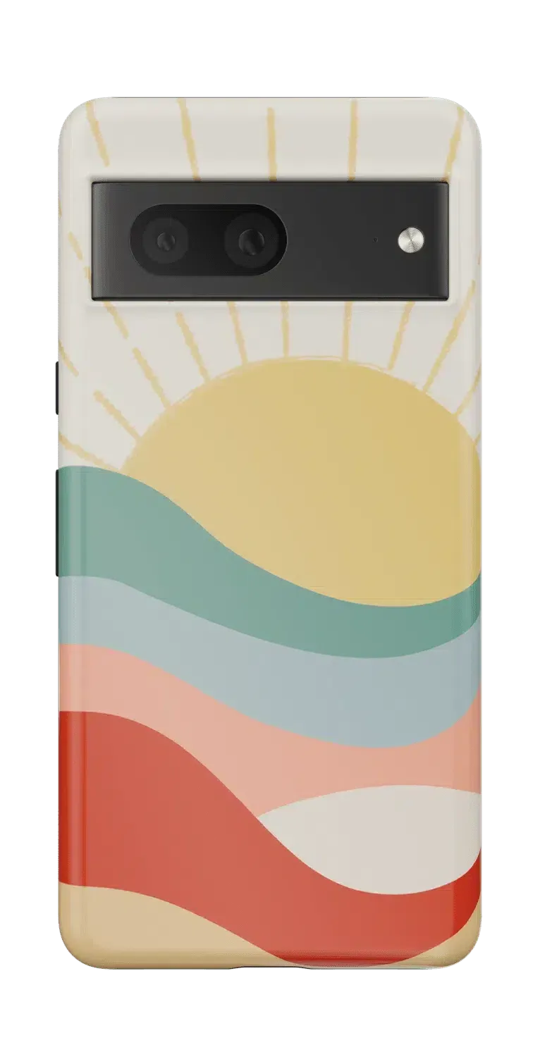 Here Comes the Sun | Colorblock Sunset Google Pixel Case