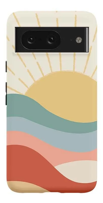 Here Comes the Sun | Colorblock Sunset Google Pixel Case