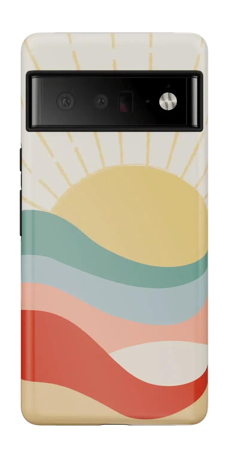 Here Comes the Sun | Colorblock Sunset Google Pixel Case