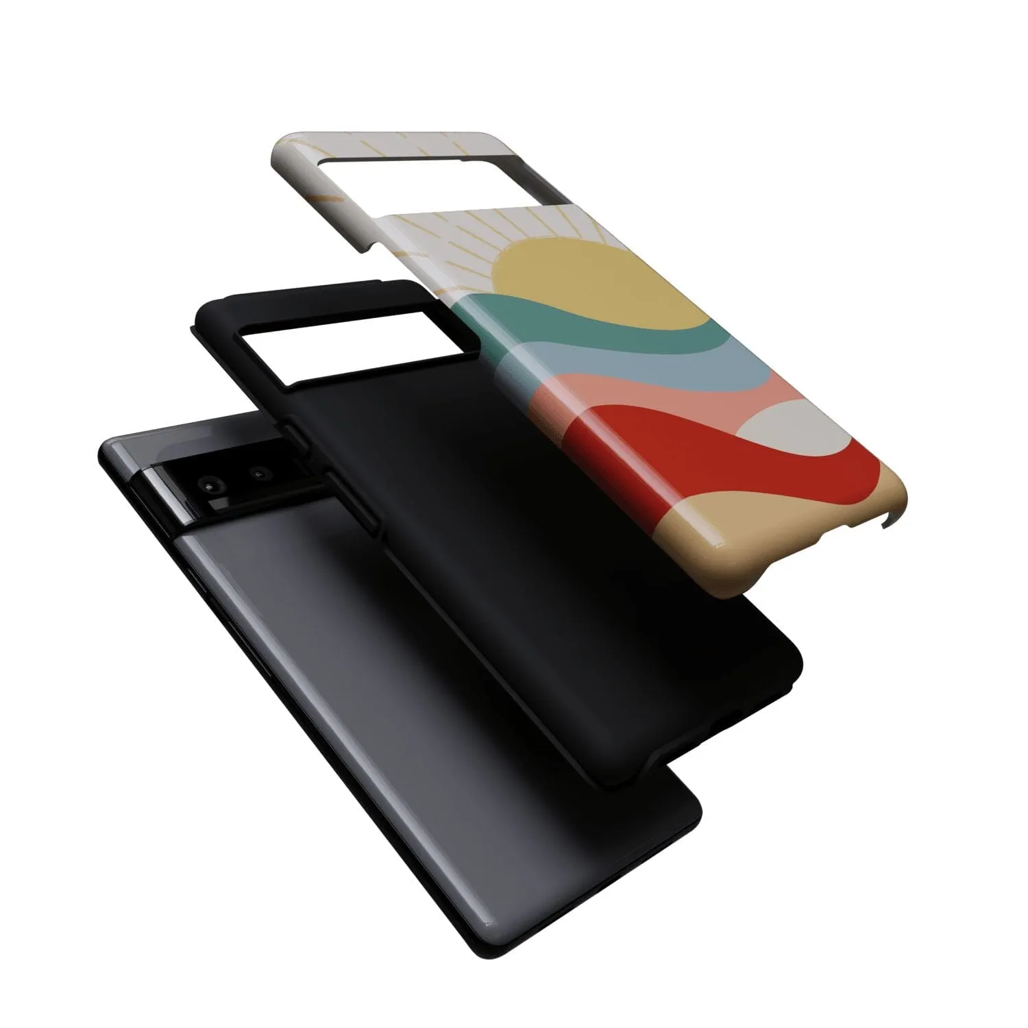 Here Comes the Sun | Colorblock Sunset Google Pixel Case