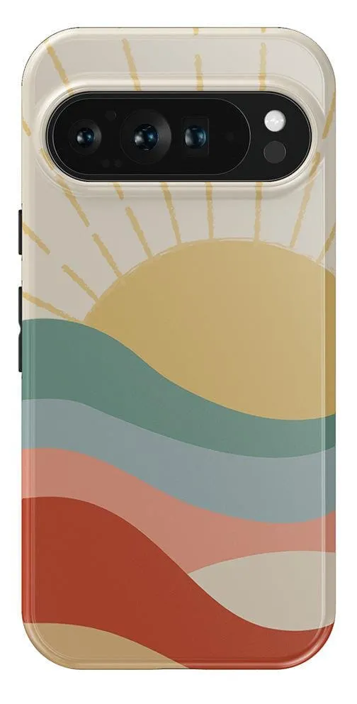 Here Comes the Sun | Colorblock Sunset Google Pixel Case