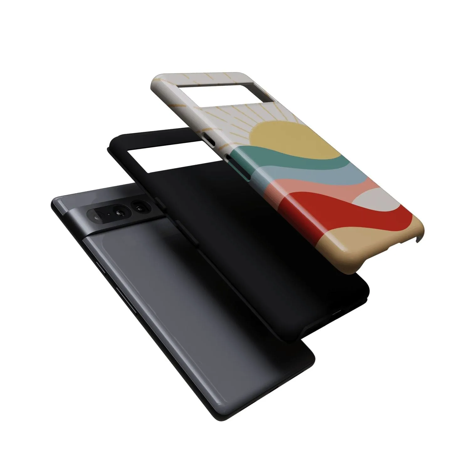 Here Comes the Sun | Colorblock Sunset Google Pixel Case