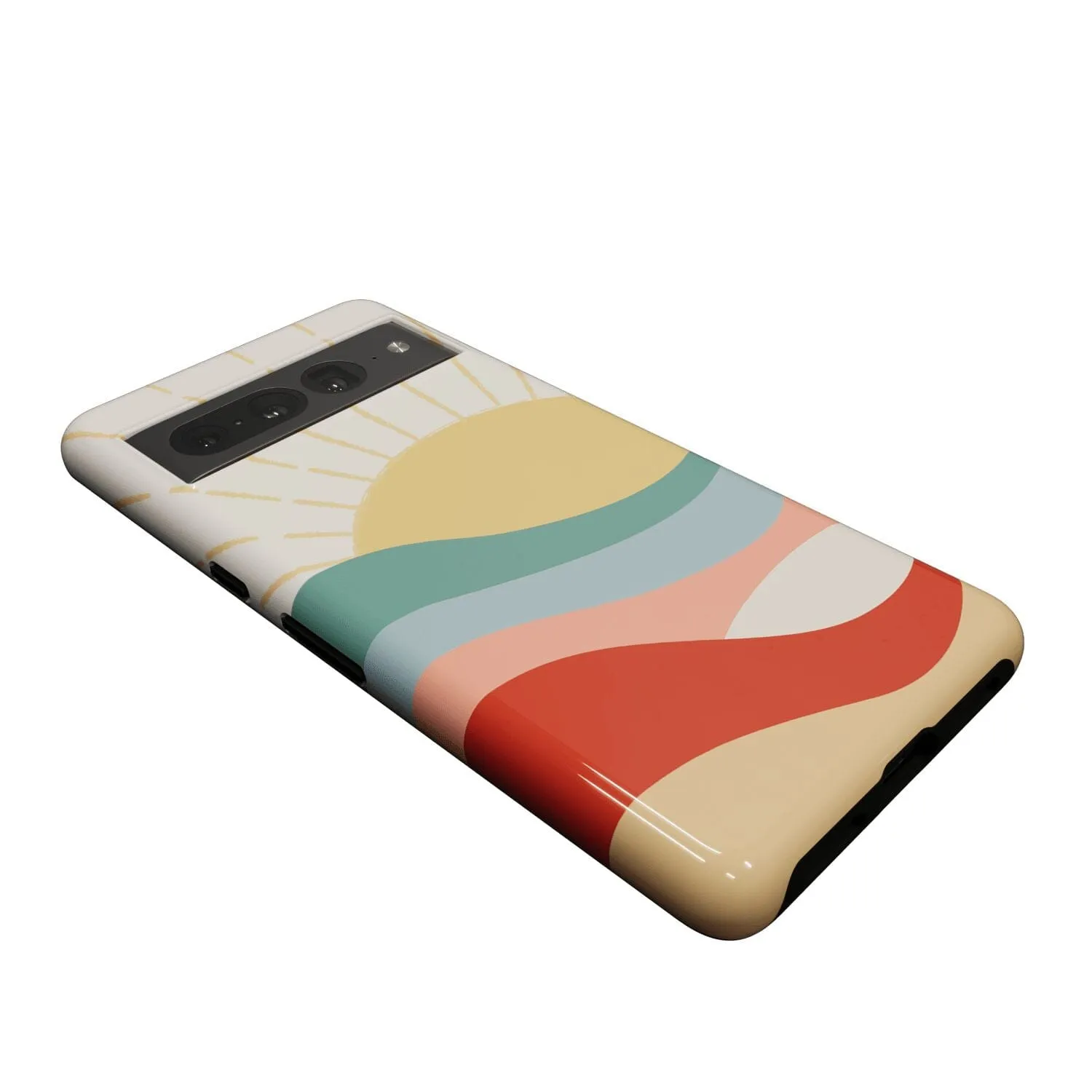 Here Comes the Sun | Colorblock Sunset Google Pixel Case