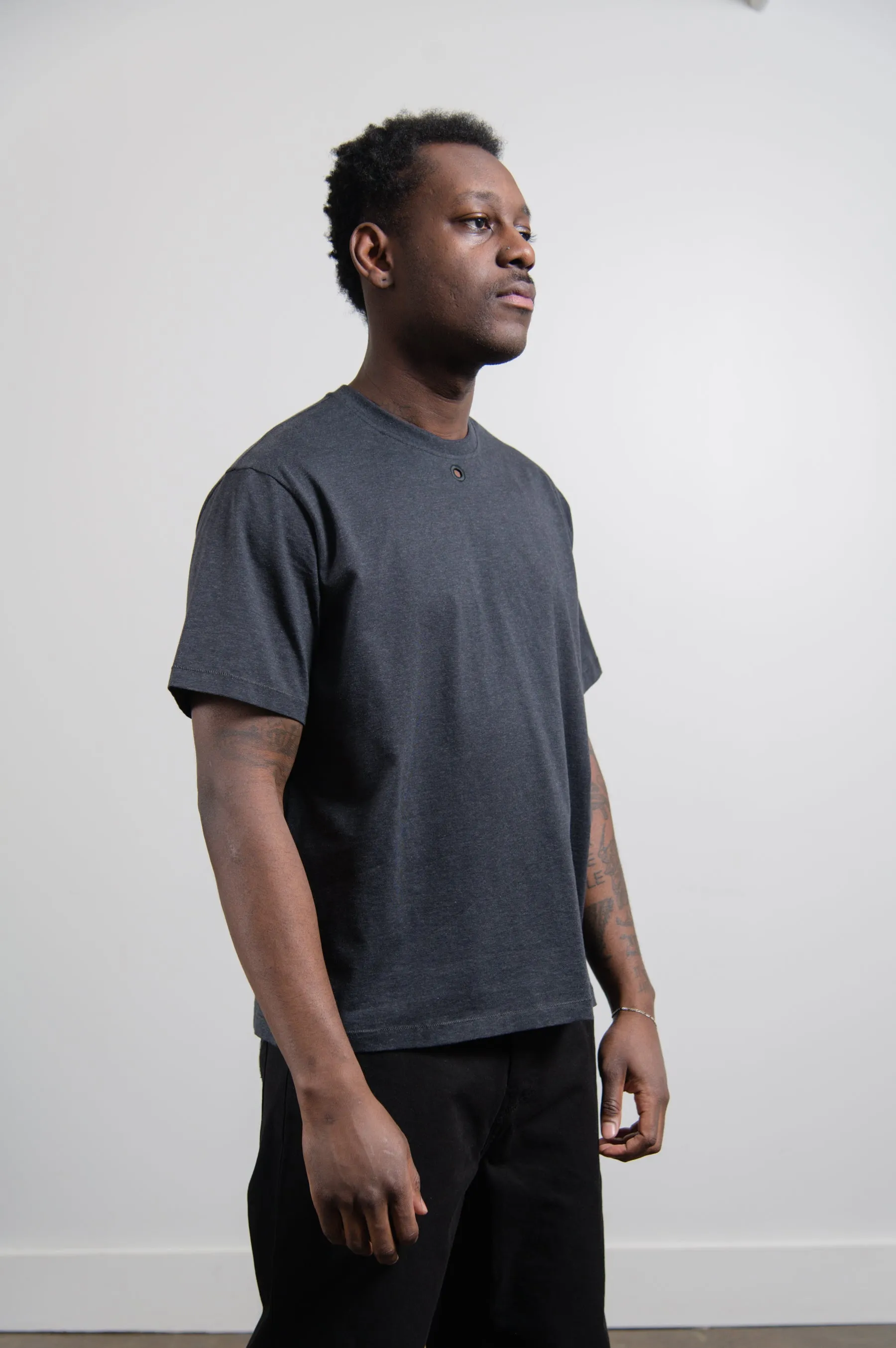 Hole Tee Dark Grey