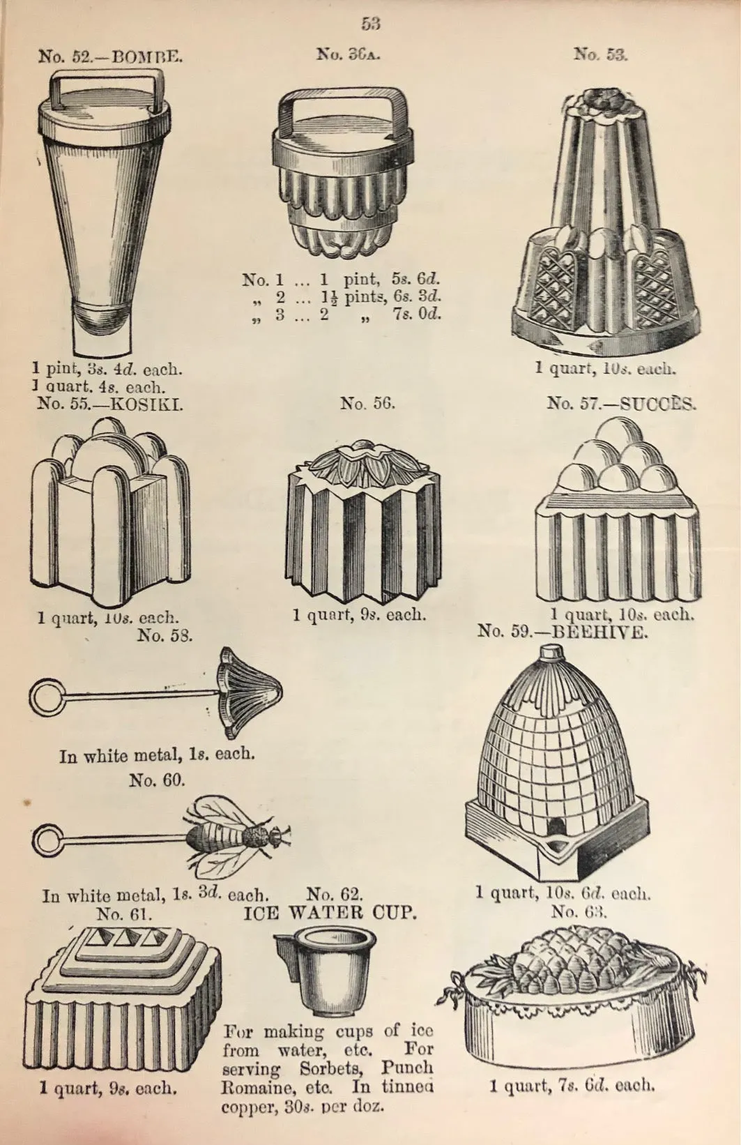 (Ice Cream) Mrs. A.B. Marshall. The Book of Ices, including Cream and Water Ices, Sorbets, Mousses, Iced Souffles, and Various Iced Dishes.