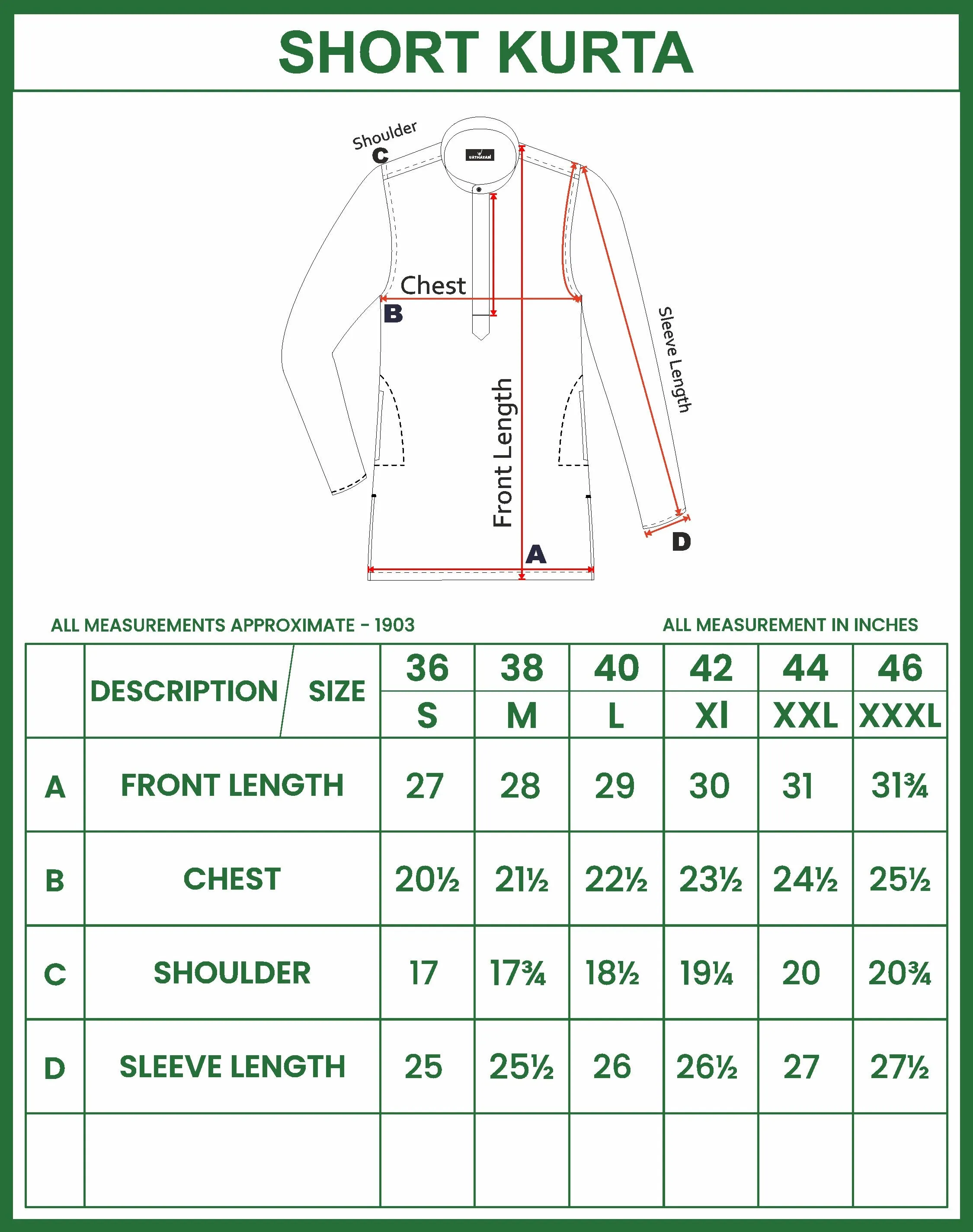 Iconic - Maroon Short Kurta Kora Double Dhoti Set For Men (Assorted Borders) | Uathayam