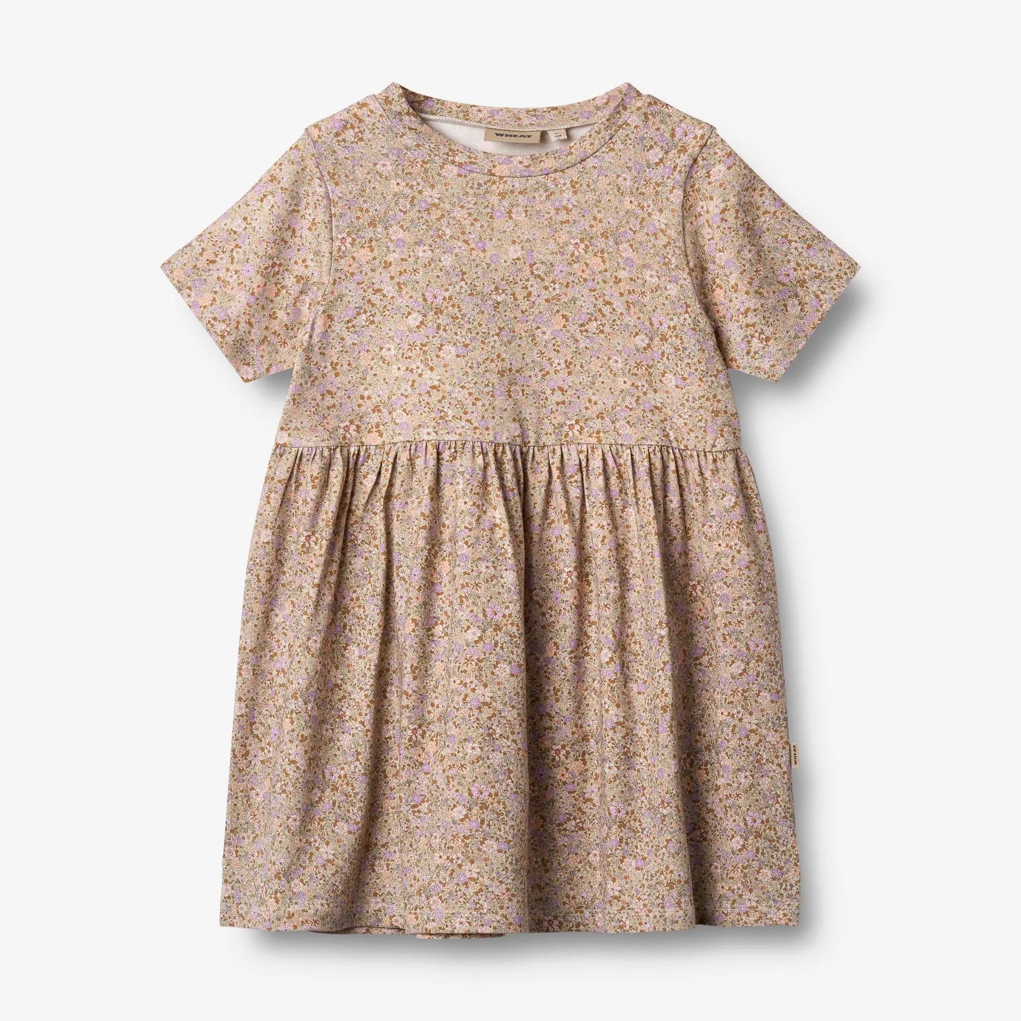 Jersey Dress Anna - lilac flower meadow