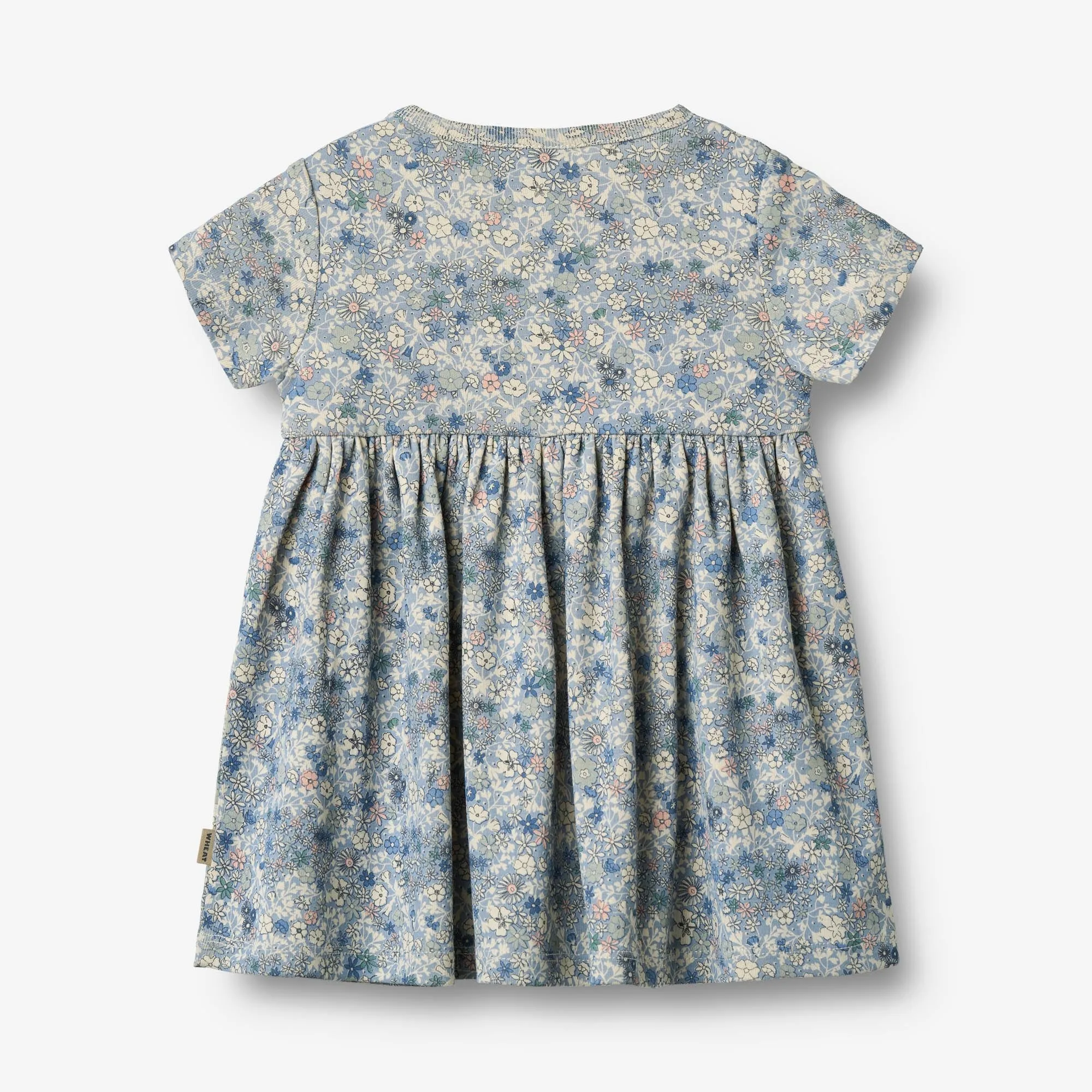Jersey Dress S/S Nova - blue summer flowers