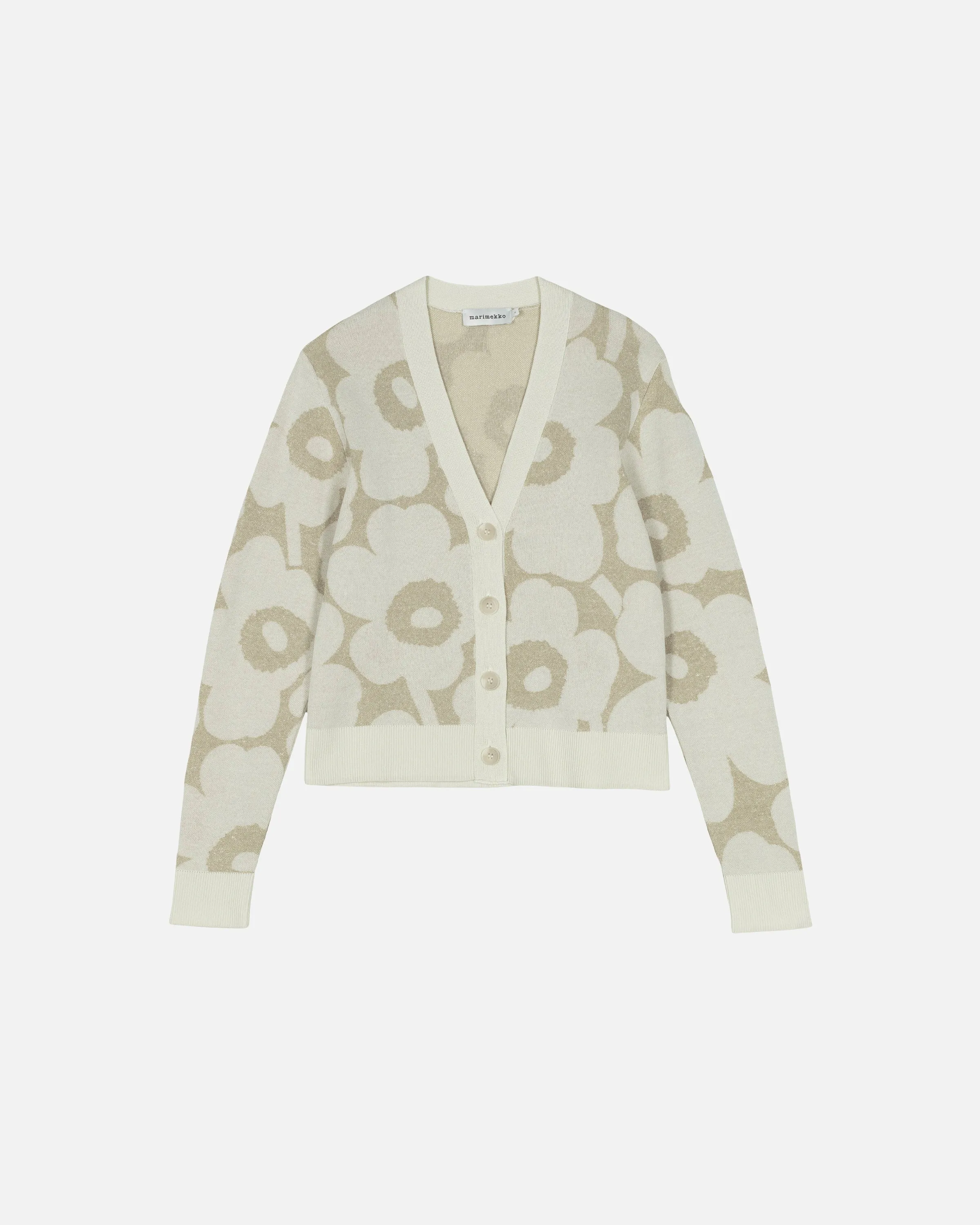 Kaide Pieni Unikko Cotton Linen Knitted Cardigan 54cm