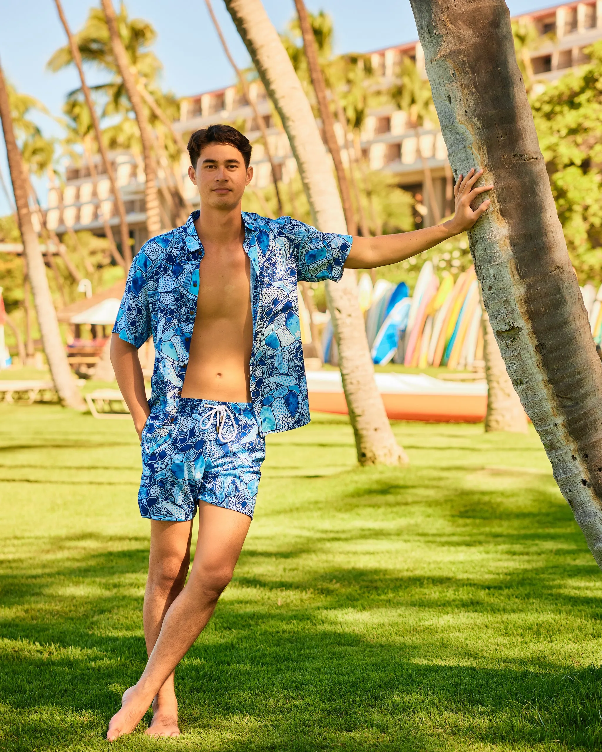 Kenny Flowers x Mauna Kea – The Hawaii Honu - Swim Trunks