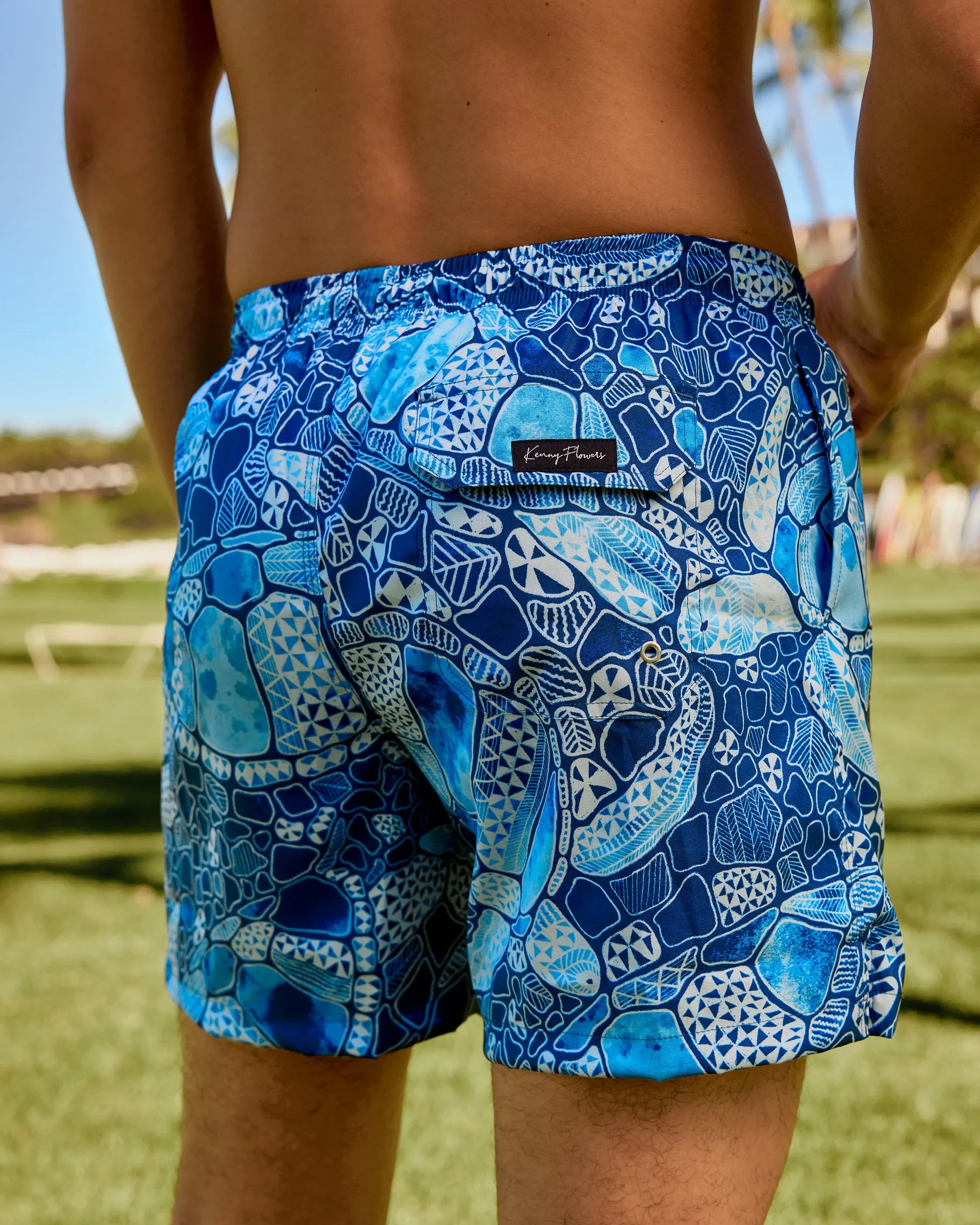 Kenny Flowers x Mauna Kea – The Hawaii Honu - Swim Trunks