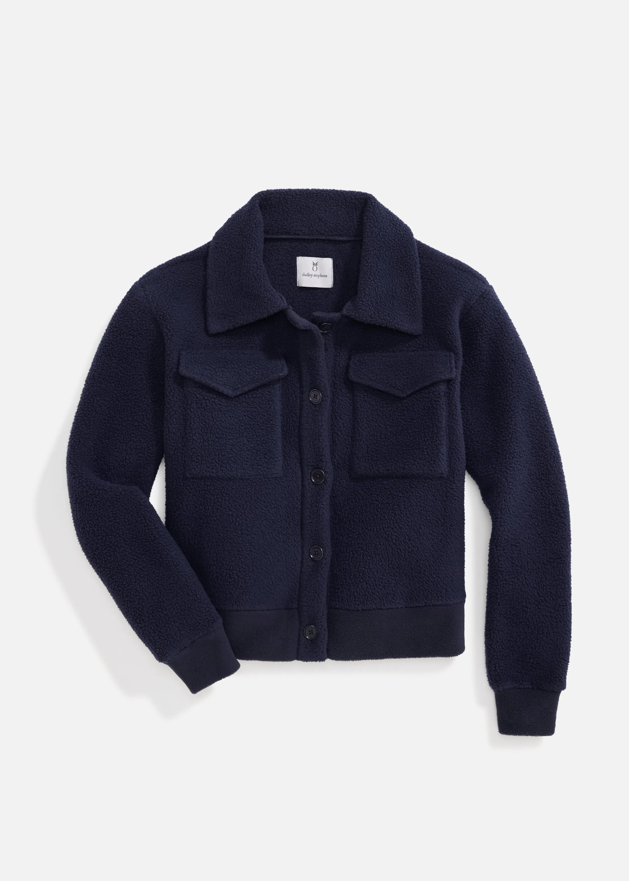 Kentfield Jacket in Sherpa Fleece (Navy)