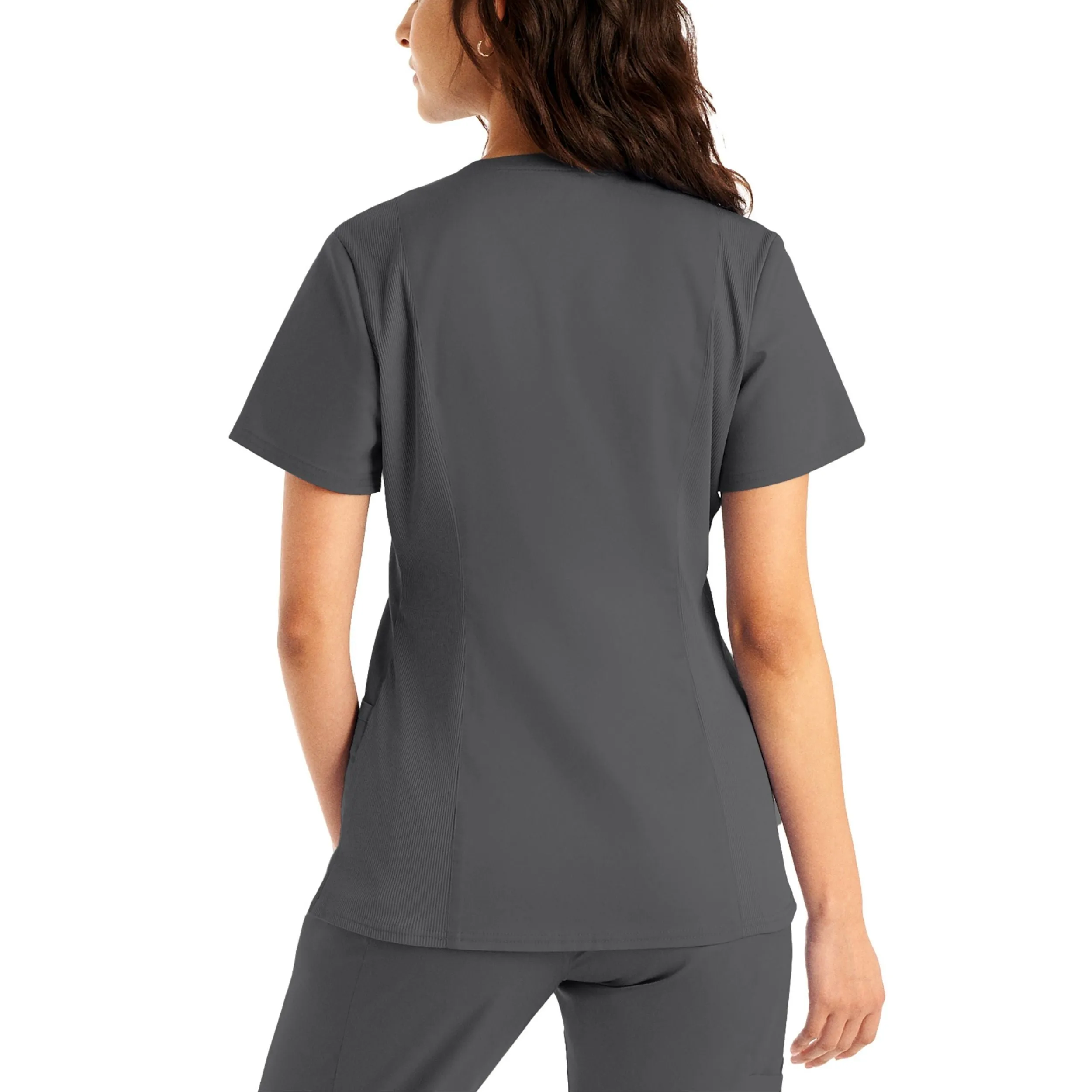 Landau ProFlex Womens 3-Pocket V-Neck Scrub Top