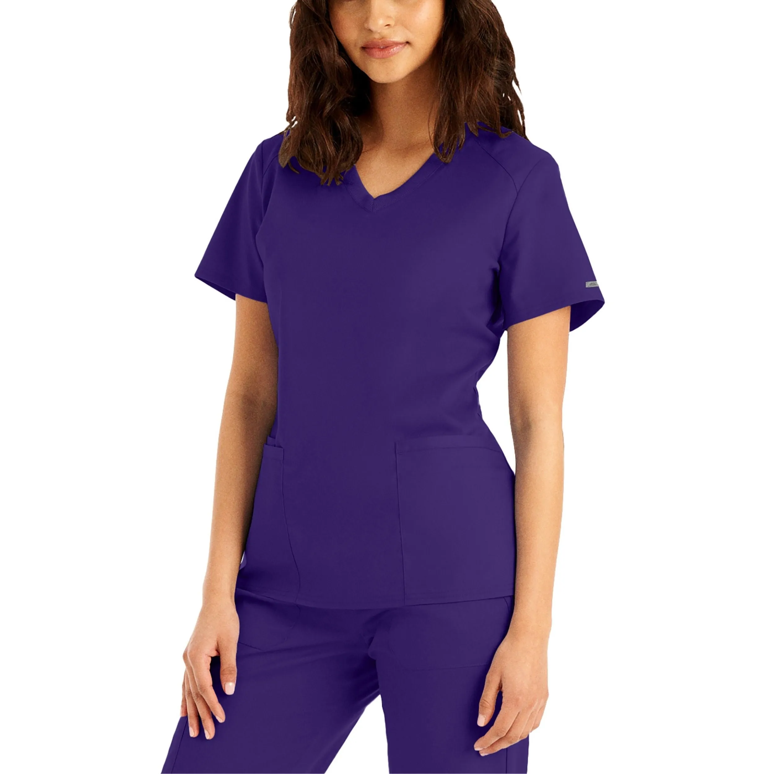 Landau ProFlex Womens 3-Pocket V-Neck Scrub Top