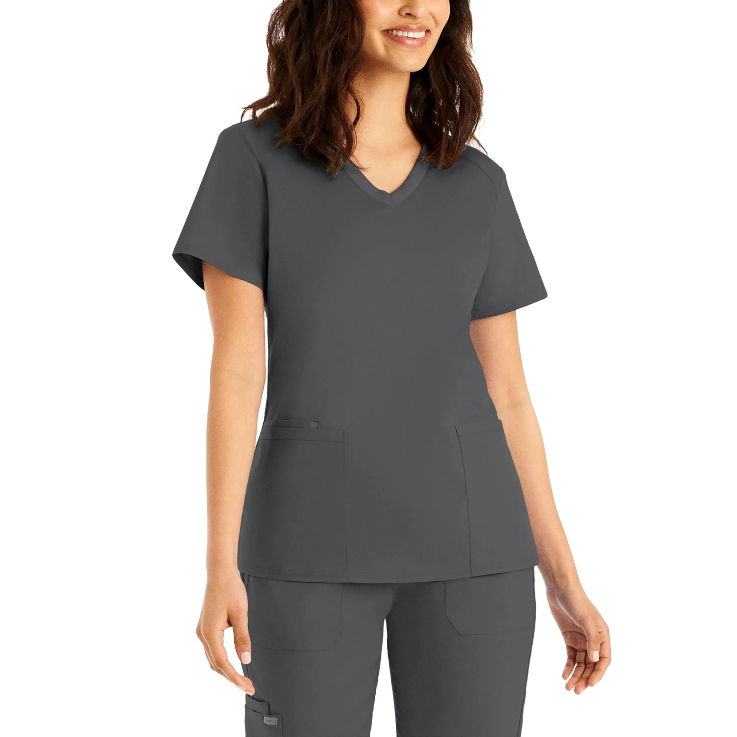 Landau ProFlex Womens 3-Pocket V-Neck Scrub Top