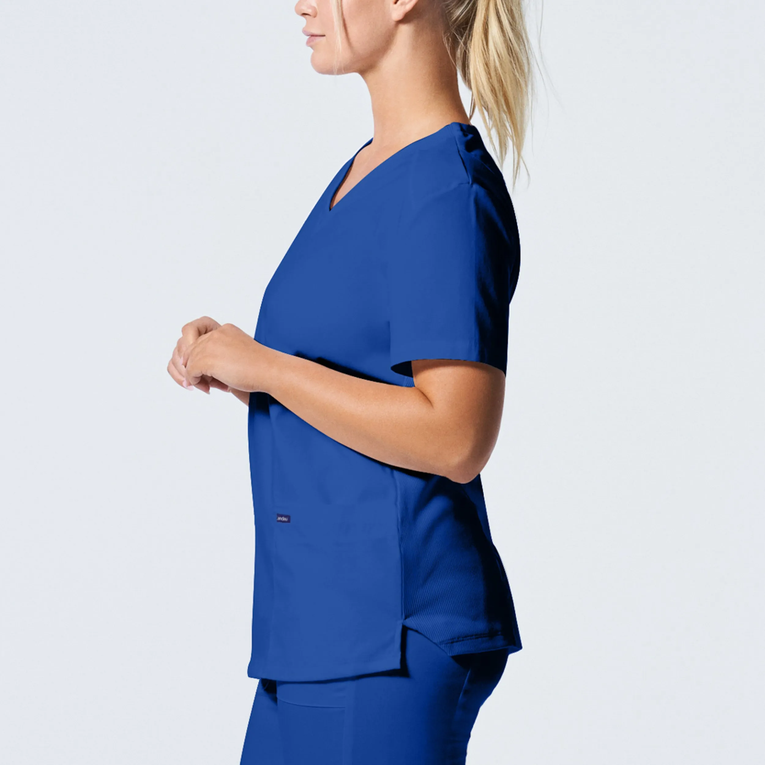 Landau ProFlex Womens 3-Pocket V-Neck Scrub Top