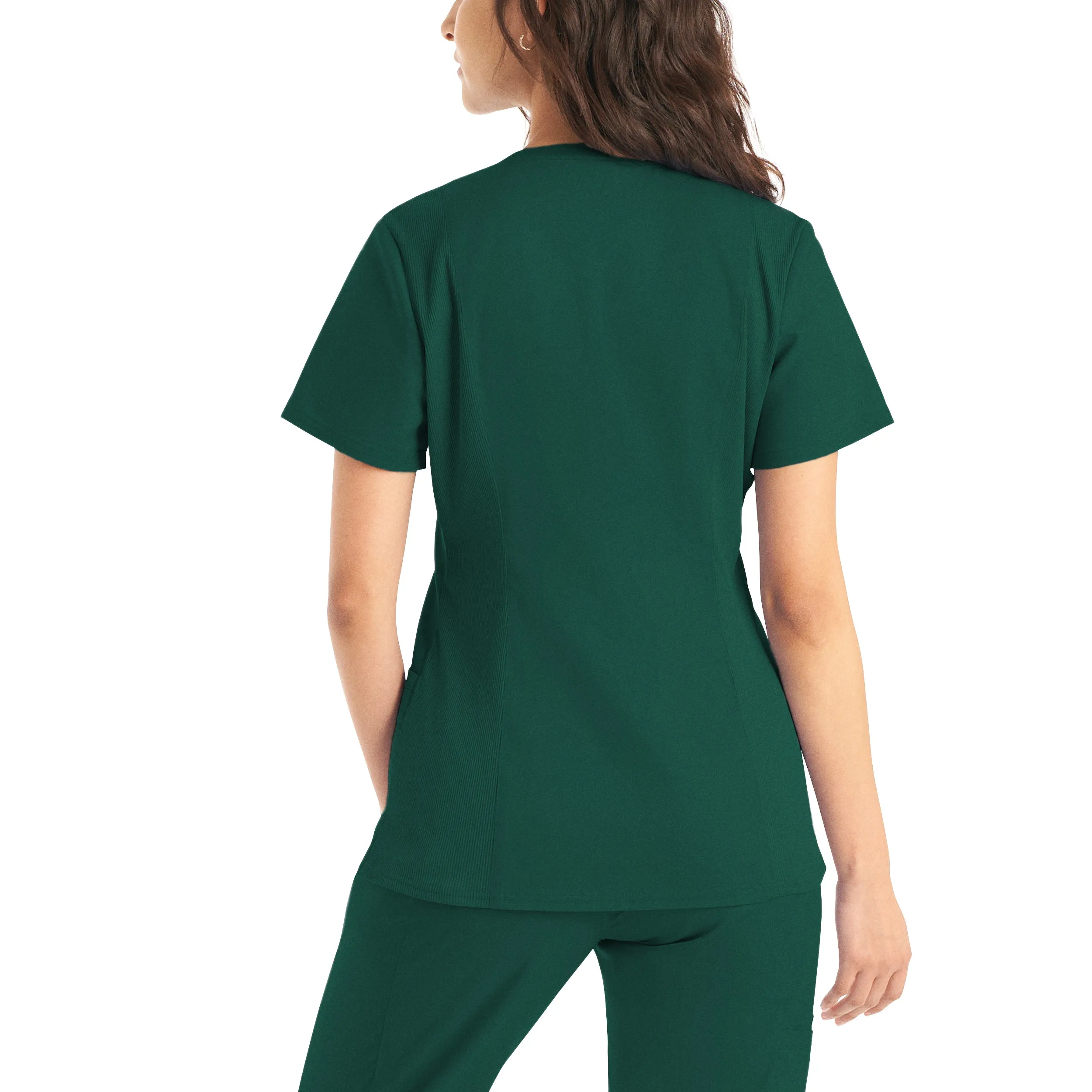 Landau ProFlex Womens 3-Pocket V-Neck Scrub Top