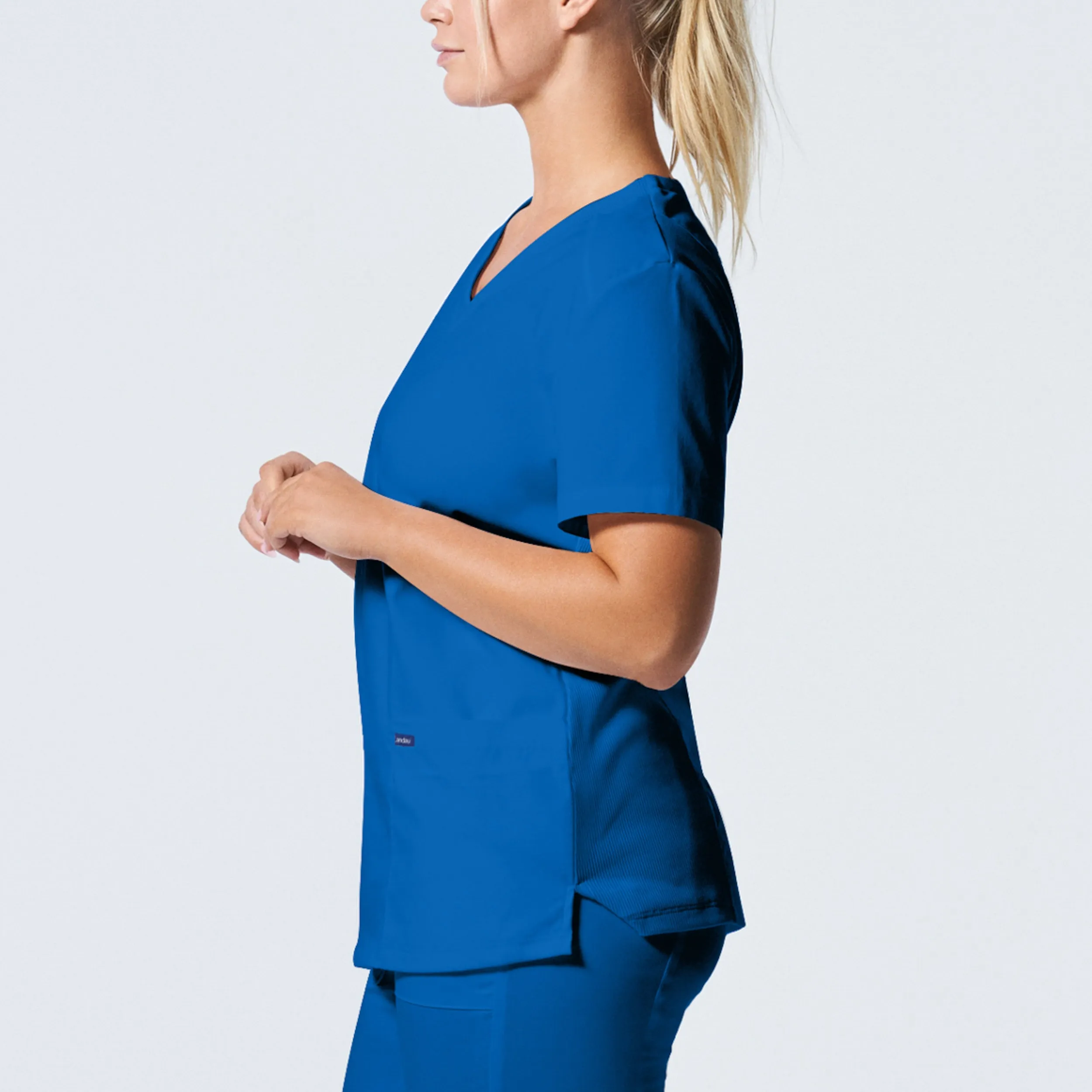 Landau ProFlex Womens 3-Pocket V-Neck Scrub Top