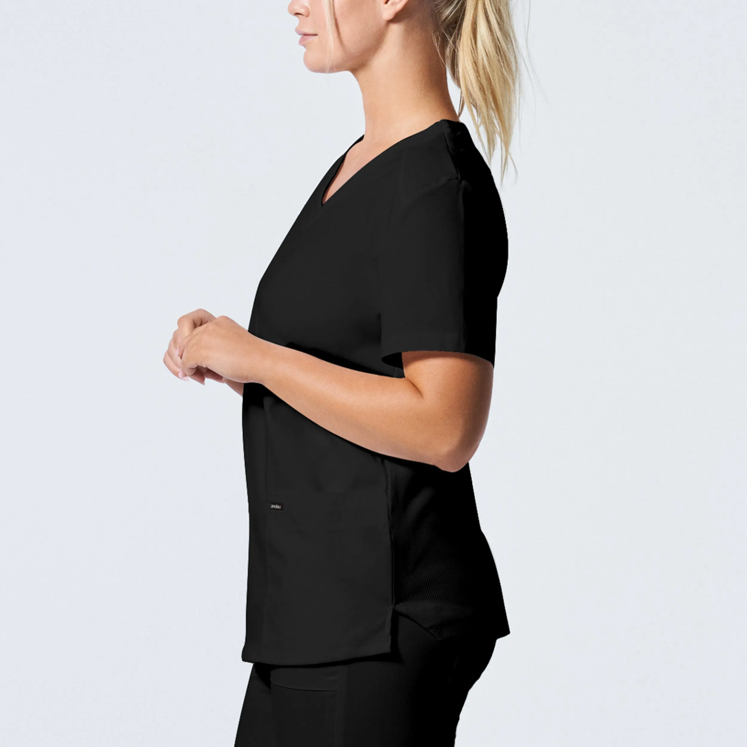 Landau ProFlex Womens 3-Pocket V-Neck Scrub Top