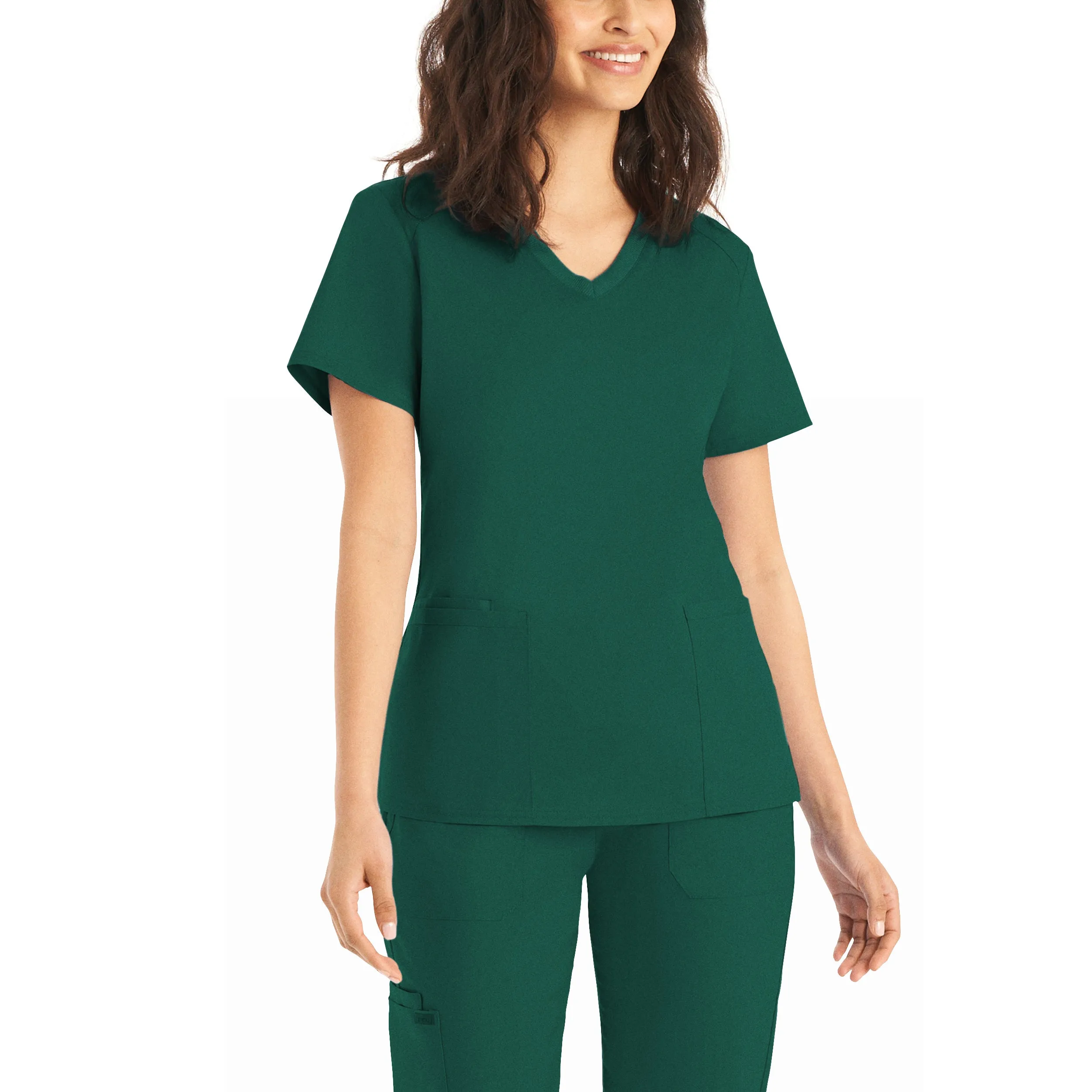 Landau ProFlex Womens 3-Pocket V-Neck Scrub Top