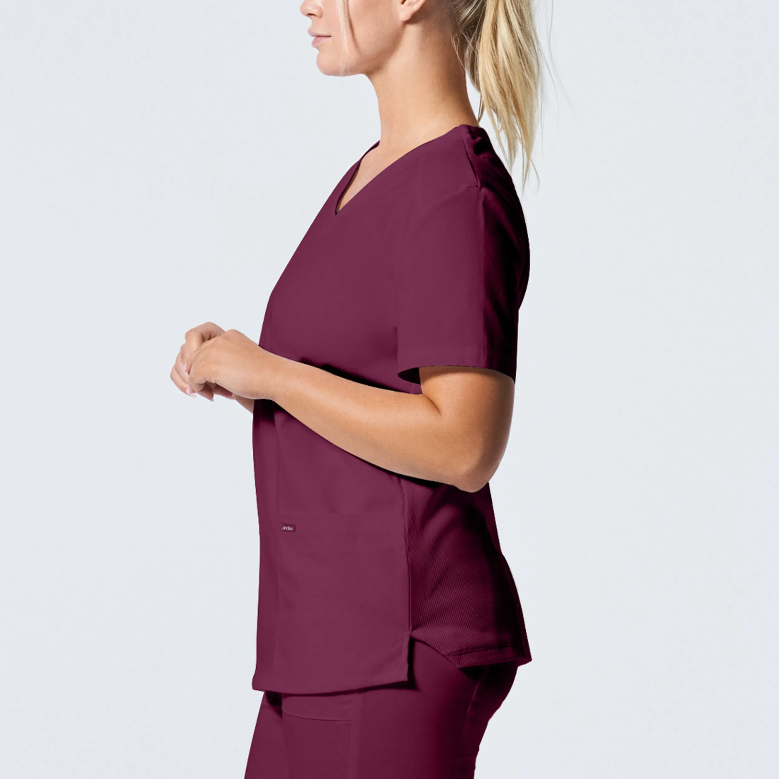 Landau ProFlex Womens 3-Pocket V-Neck Scrub Top