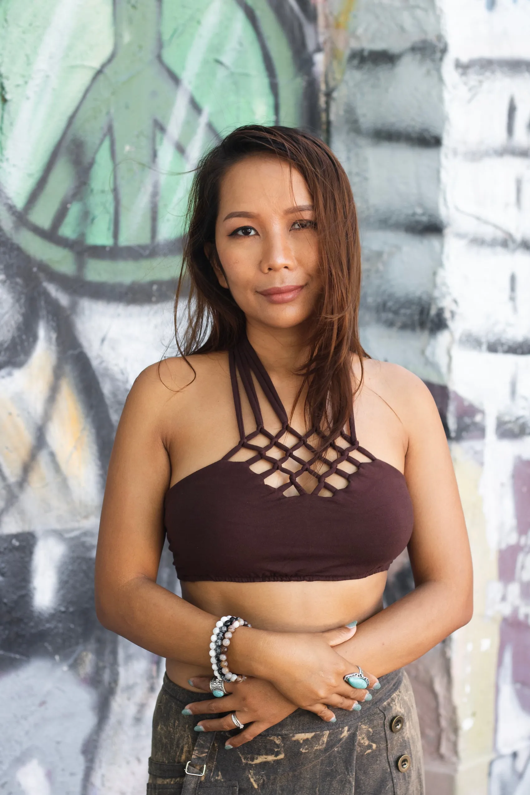 Macrame Top Pali Brown