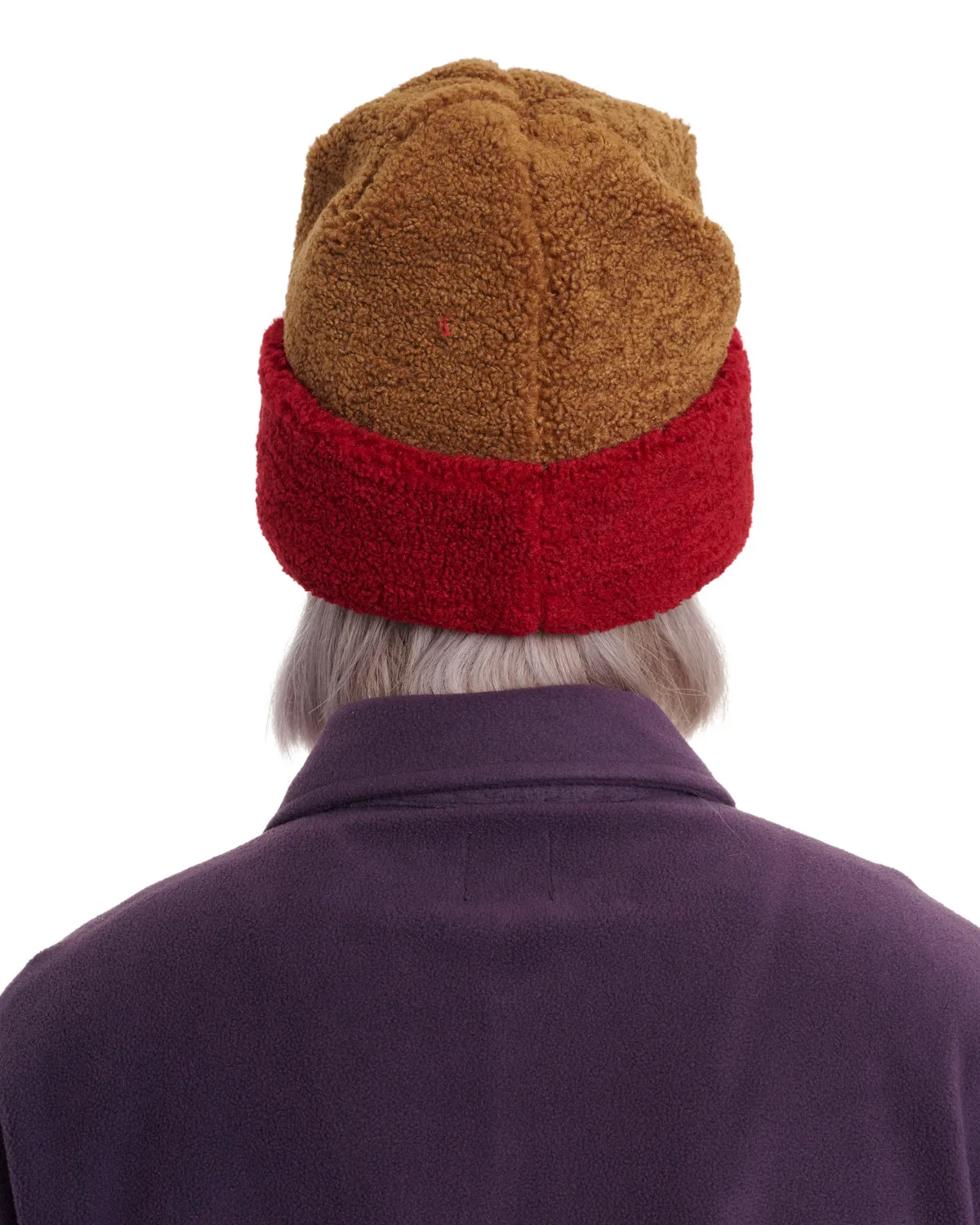 Marker Stamp Sherpa Beanie  - Brown Multi